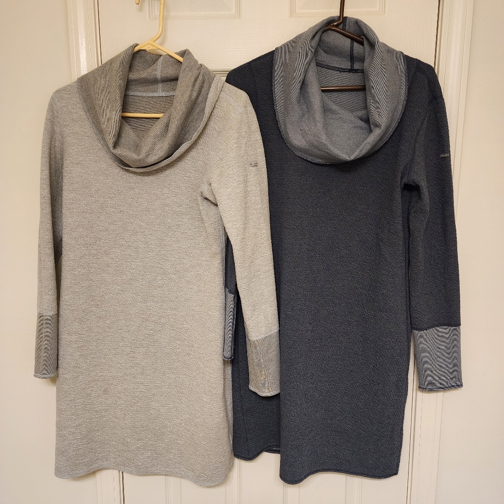 2 Columbia Winter Dream Reversible Cowl Neck Dresses